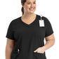 Women's Layered Three-Pocket V-Neck Top - 3901 - Black