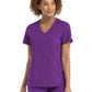 Women's Three-Pocket Mock Wrap Top - 5002 - Eggplant