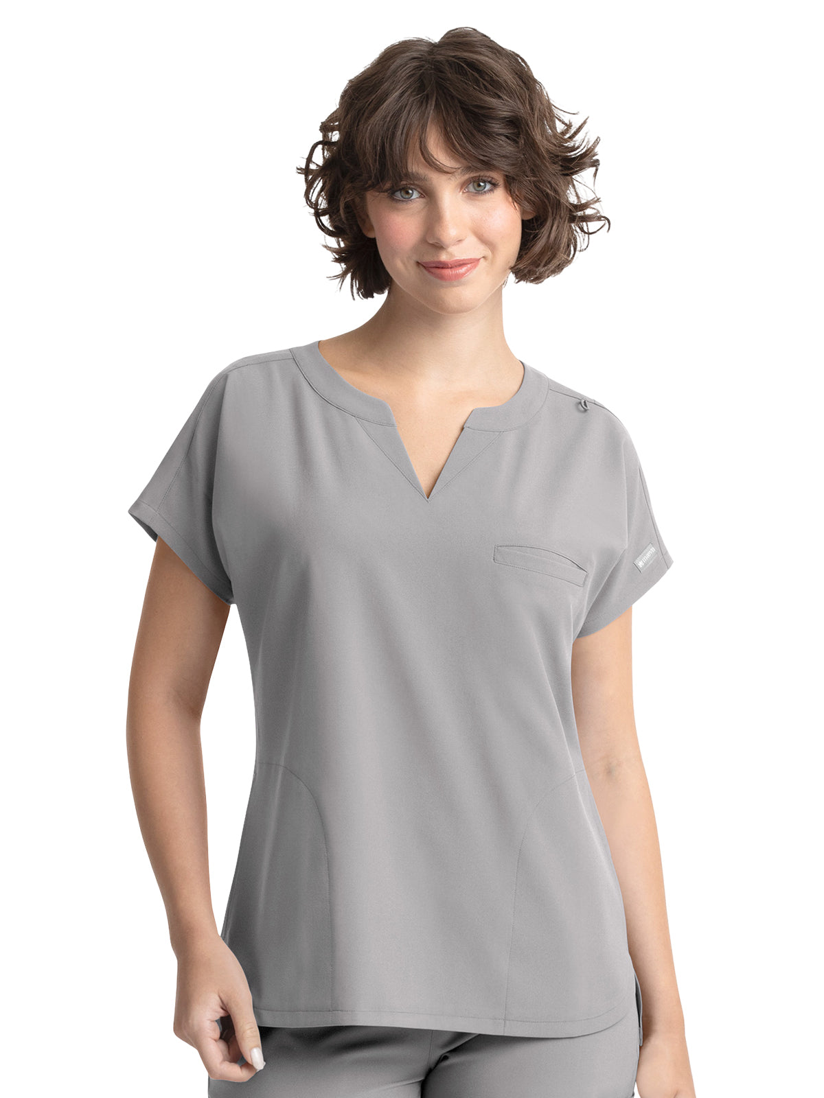 Women's 3-Pocket Dolman Top - 5003 - Quiet Grey