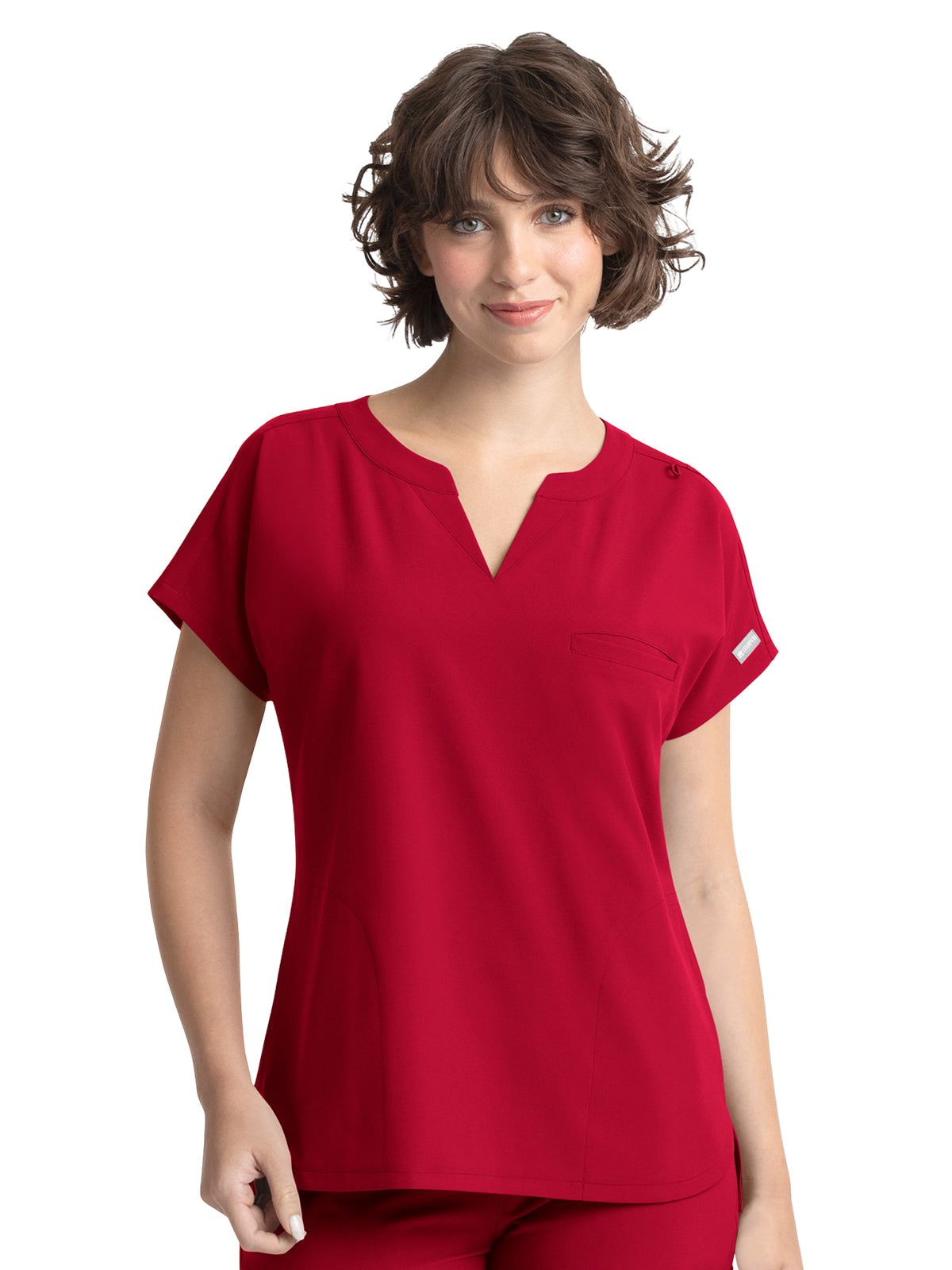 Women's 3-Pocket Dolman Top - 5003 - Red
