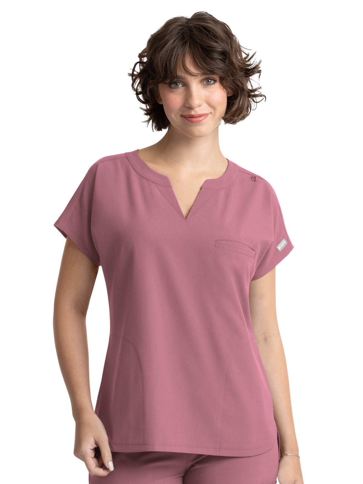 Women's 3-Pocket Dolman Top - 5003 - Rose