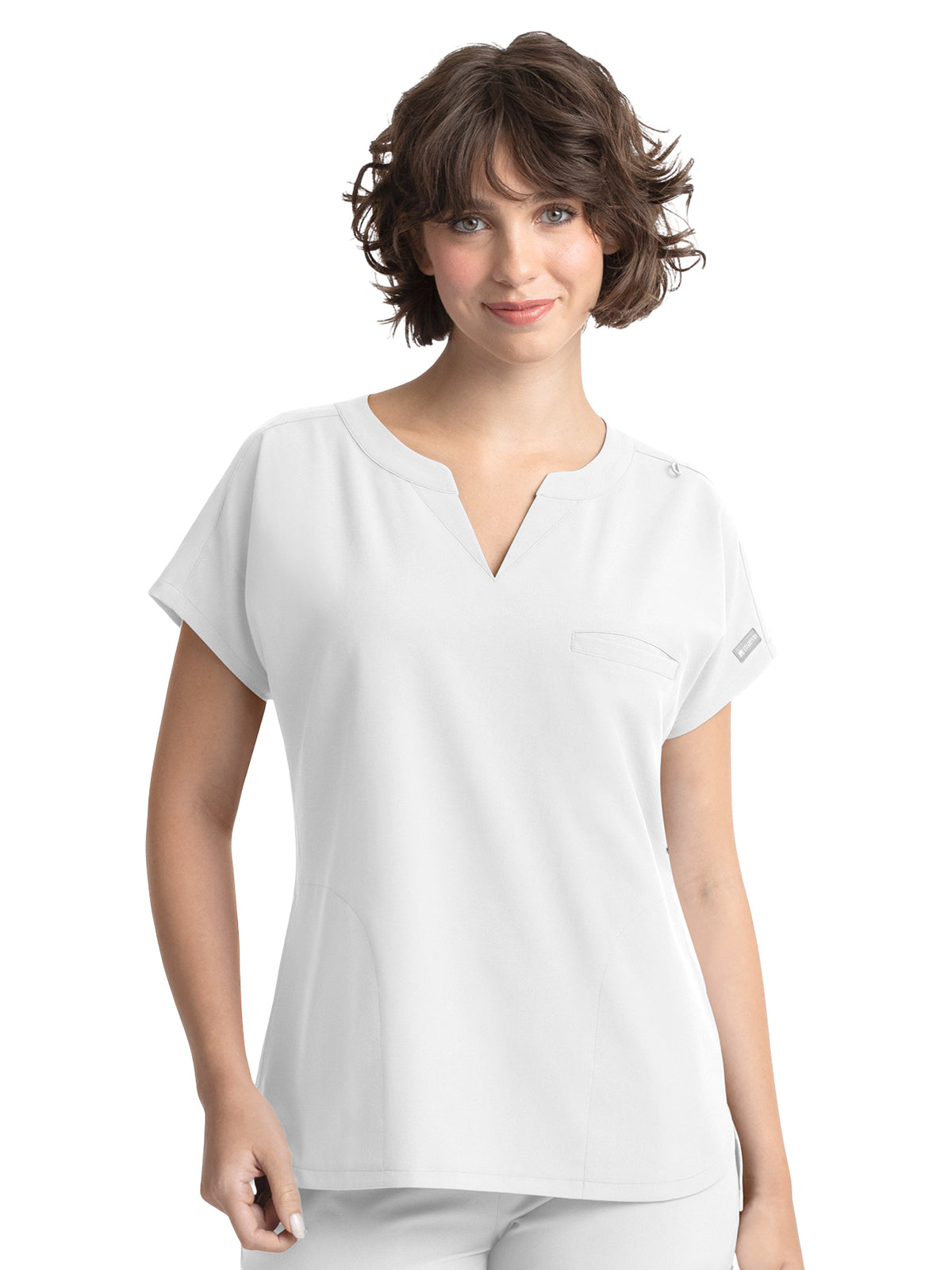 Women's 3-Pocket Dolman Top - 5003 - White