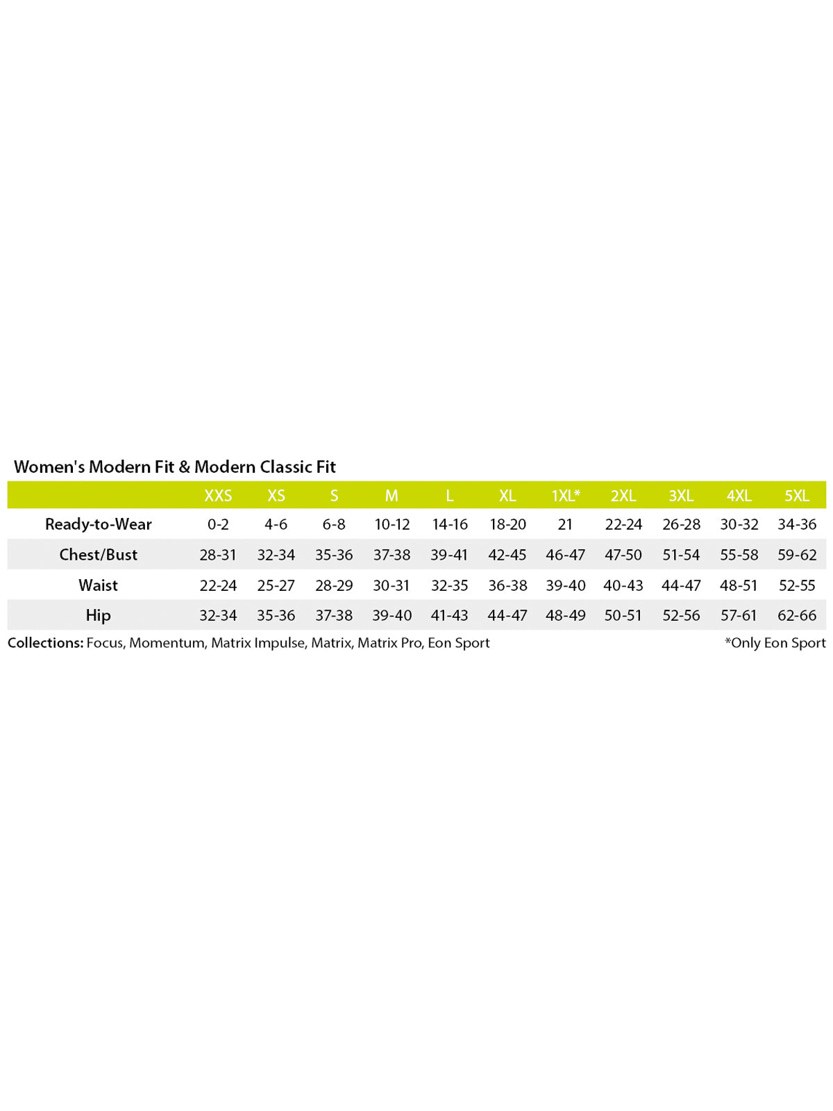 SIZECHART