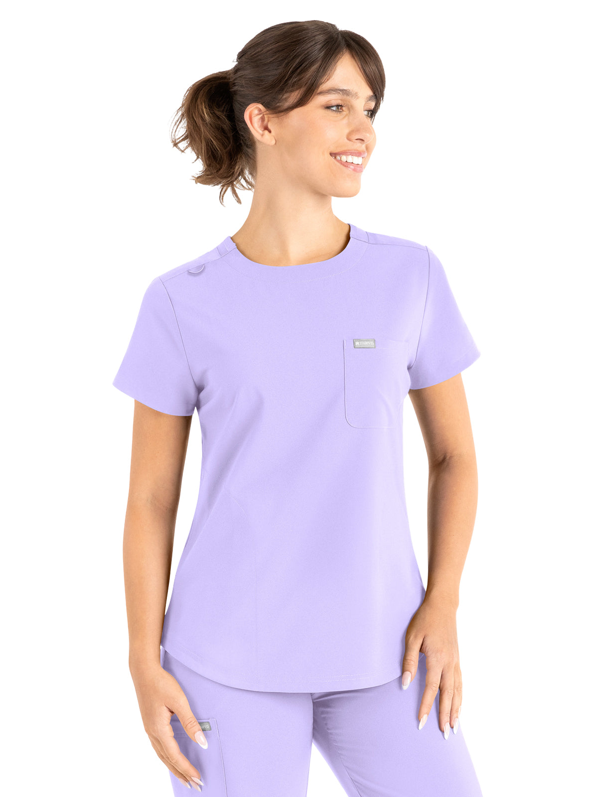 Women's 3-Pocket Round Neck Top - 5005 - Lavender