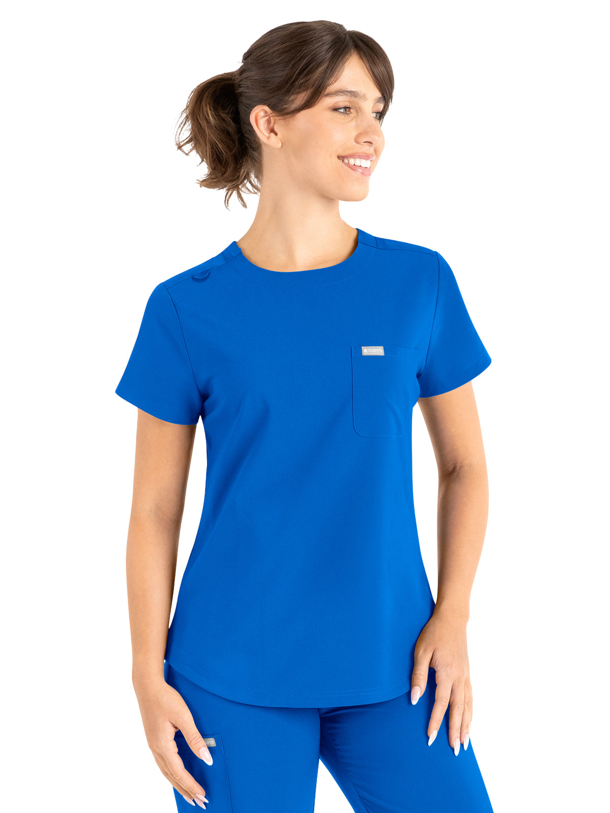 Women's 3-Pocket Round Neck Top - 5005 - Royal Blue