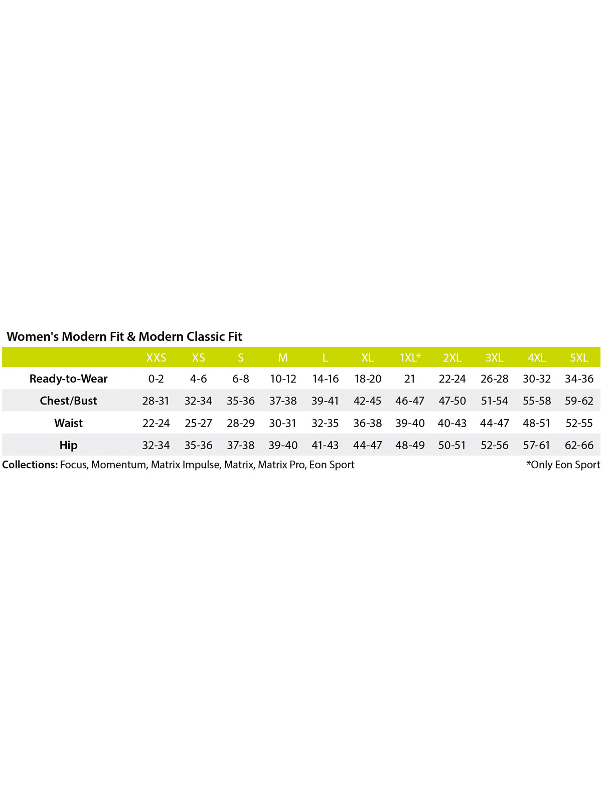 SIZECHART