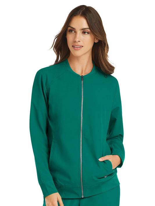 Women's Front Zip Jacket - 5061 - Hunter Green