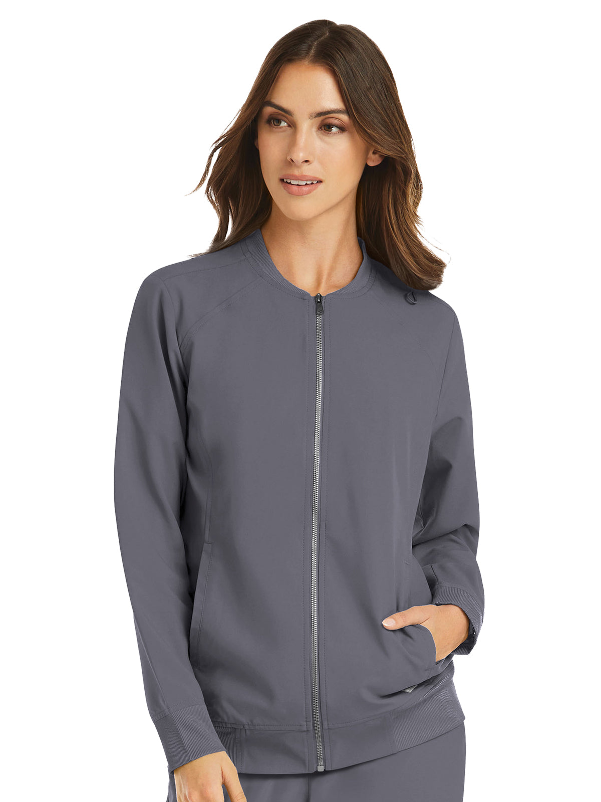 Women's Front Zip Jacket - 5061 - Pewter