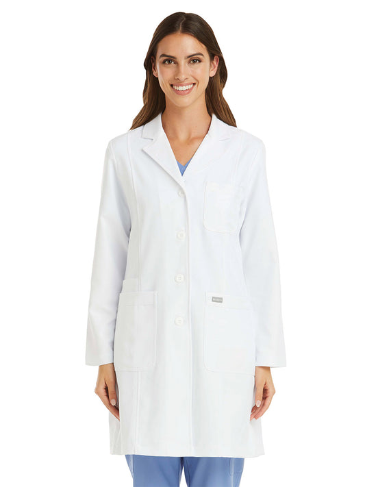 Women's Five-Pocket 36" Full-Length Lab Coat - 5071 - White