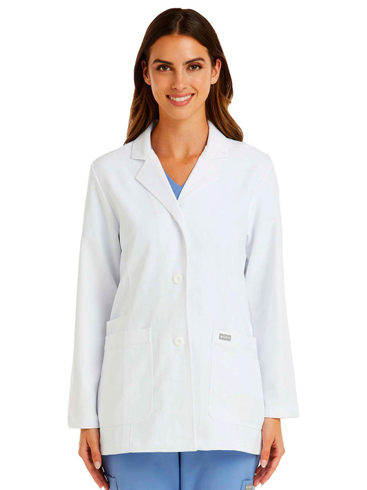 Women's Three-Pocket 29.5" Consultation Lab Coat - 5073 - White