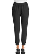 Women's Six-Pocket Micro Knit Fabric Jogger Pant - 5092 - Black