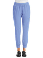 Women's Six-Pocket Micro Knit Fabric Jogger Pant - 5092 - Ceil Blue