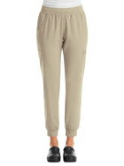 Women's Six-Pocket Micro Knit Fabric Jogger Pant - 5092 - Khaki