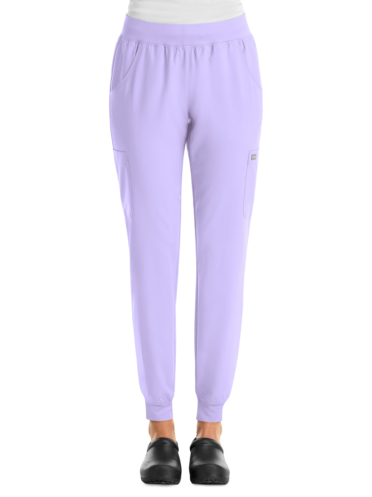 Women's Six-Pocket Micro Knit Fabric Jogger Pant - 5092 - Lavender