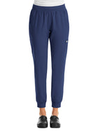 Women's Six-Pocket Micro Knit Fabric Jogger Pant - 5092 - Navy