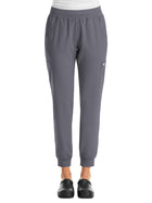 Women's Six-Pocket Micro Knit Fabric Jogger Pant - 5092 - Pewter