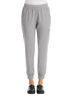 Women's Six-Pocket Micro Knit Fabric Jogger Pant - 5092 - Quiet Grey