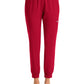 Women's Six-Pocket Micro Knit Fabric Jogger Pant - 5092 - Red