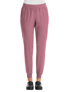 Women's Six-Pocket Micro Knit Fabric Jogger Pant - 5092 - Rose