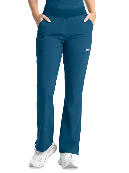 Women's 7-Pocket Flare Leg Pant - 5093 - Caribbean Blue