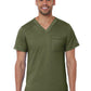 Men's One-Pocket V-Neck Top - 5501 - Olive