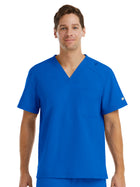 Men's One-Pocket V-Neck Top - 5801 - Royal Blue