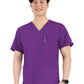 Men's Four-Pocket V-Neck Top - 5802 - Eggplant