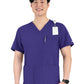 Men's Four-Pocket V-Neck Top - 5802 - Grape