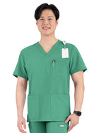 Men's Four-Pocket V-Neck Top - 5802 - Surgical Green