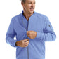 Men's Front Zipper Tape Jacket - 5861 - Ceil Blue