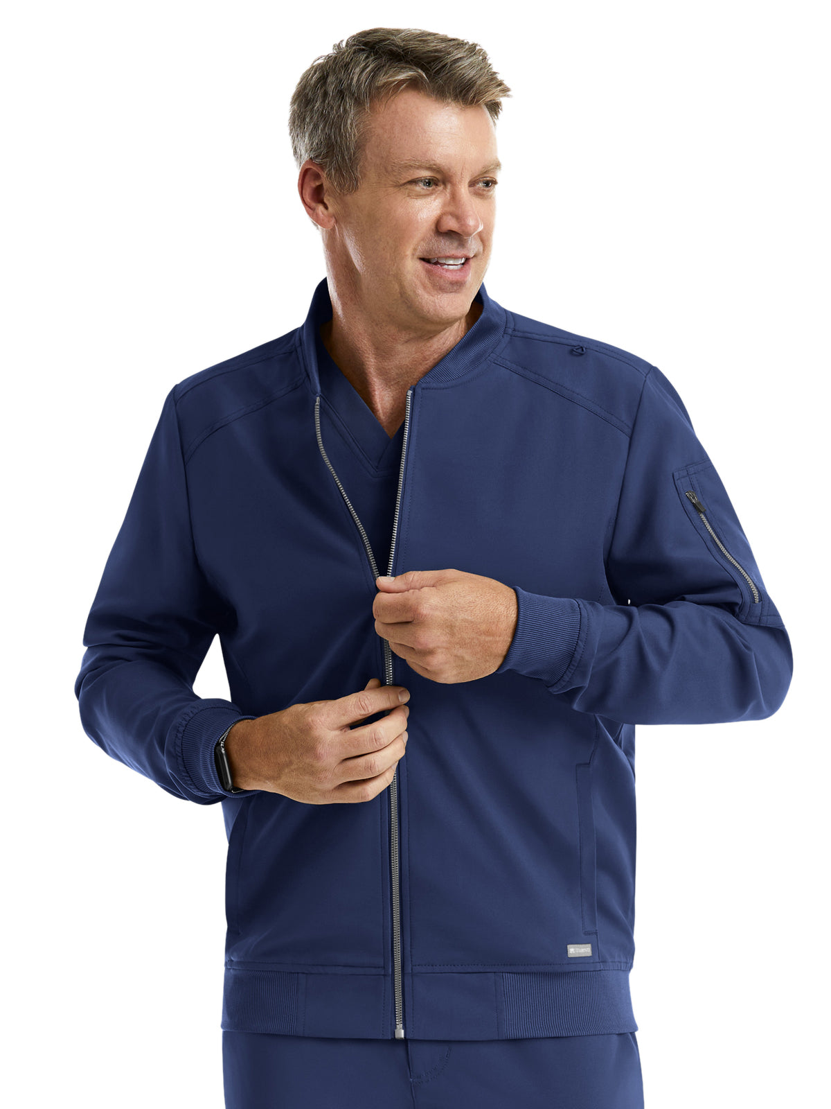 Men's Front Zipper Tape Jacket - 5861 - Navy