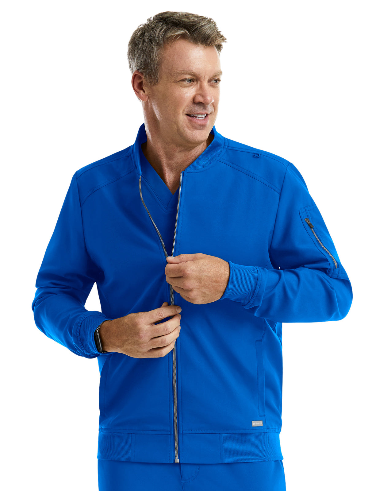 Men's Front Zipper Tape Jacket - 5861 - Royal Blue