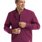 Men's Front Zipper Tape Jacket - 5861 - Wine