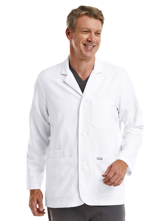 Men's Three-Pocket 30.5" Consultation Lab Coat - 5873 - White