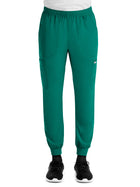 Men's Five-Pocket Full Elastic Waistband Pant - 5892 - Hunter Green