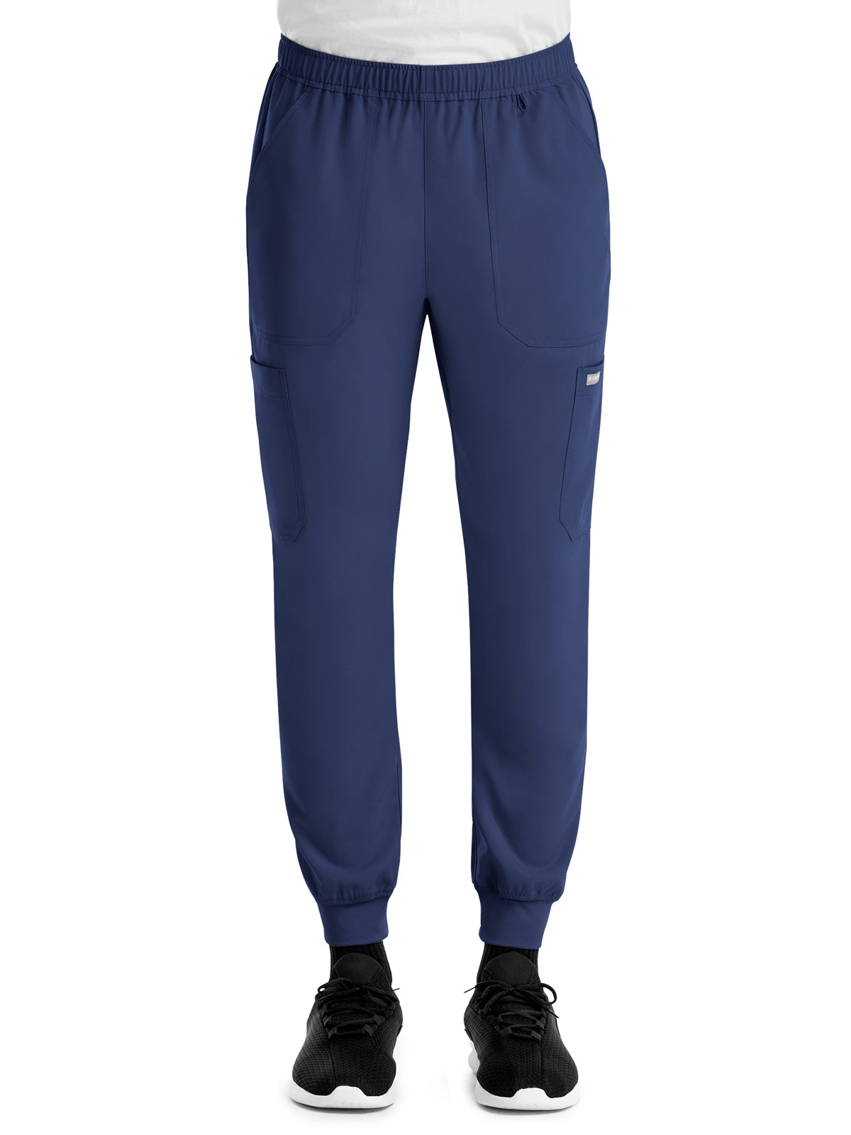Men's Five-Pocket Full Elastic Waistband Pant - 5892 - Navy