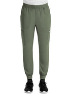 Men's Five-Pocket Full Elastic Waistband Pant - 5892 - Olive