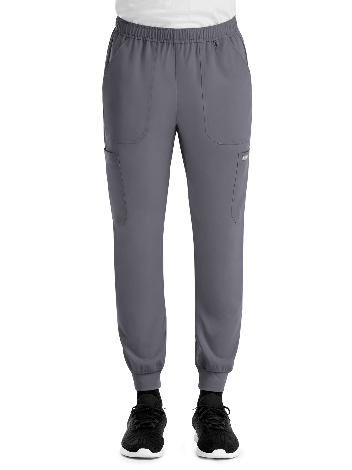 Men's Five-Pocket Full Elastic Waistband Pant - 5892 - Pewter