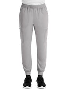 Men's Five-Pocket Full Elastic Waistband Pant - 5892 - Quiet Grey