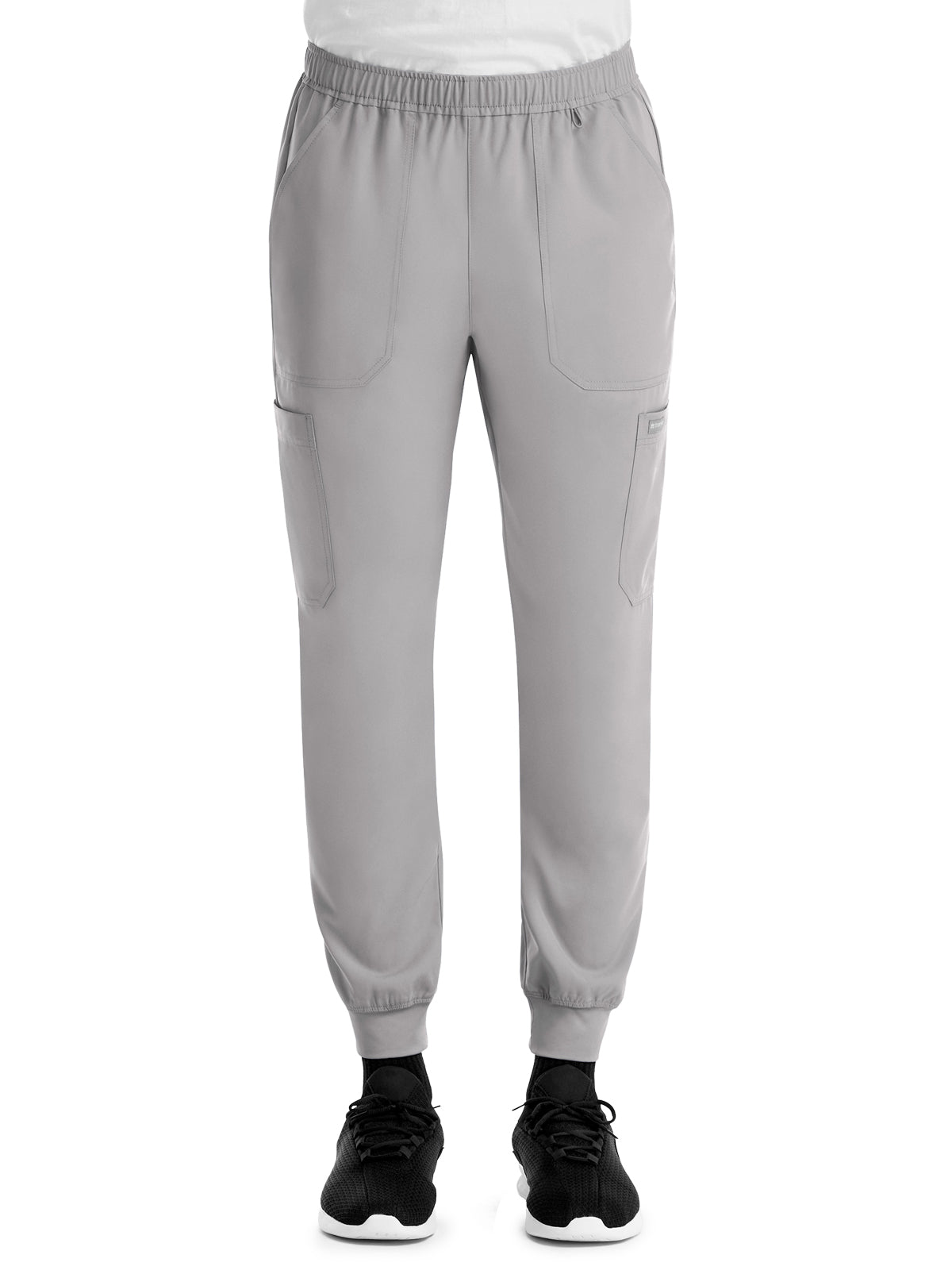 Men's Five-Pocket Full Elastic Waistband Pant - 5892 - Quiet Grey