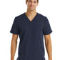 Men's V-Neck Top - 5902 - Heather Navy