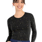Women's Basic Long Sleeve Underscrub Tee - 6909 - Midnight Print