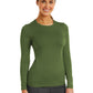 Women's Basic Long Sleeve Underscrub Tee - 6909 - Olive