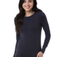 Women's Basic Long Sleeve Underscrub Tee - 6909 - Pewter