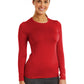 Women's Basic Long Sleeve Underscrub Tee - 6909 - Red