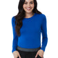 Women's Basic Long Sleeve Underscrub Tee - 6909 - Royal Blue