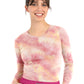 Women's Basic Long Sleeve Underscrub Tee - 6909 - Sorbet Print