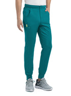 Men's Six-Pocket Half Elastic Pant - 8501 - Teal