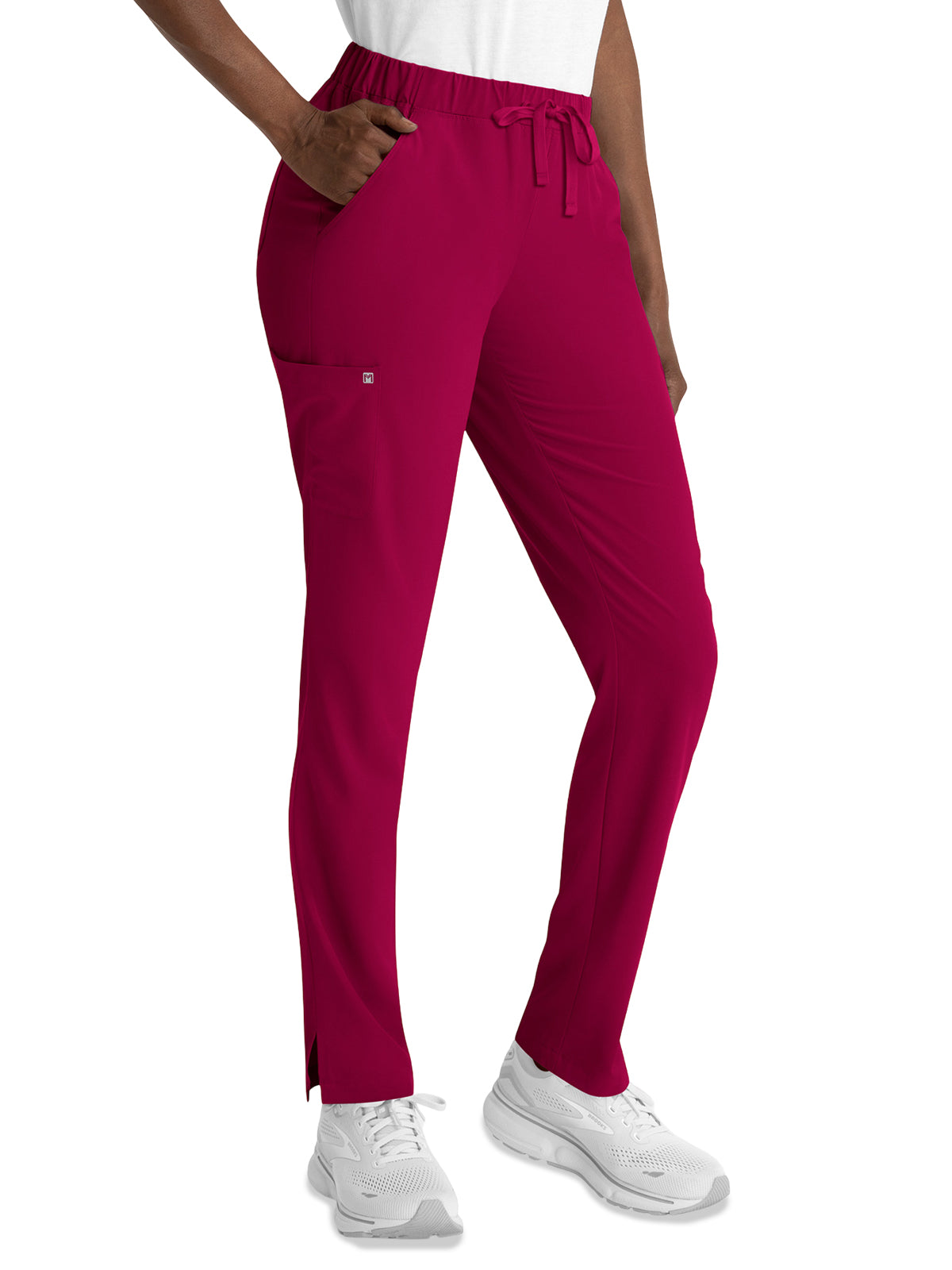 Women's Five-Pocket Skinny Leg Pull On Pant - 8530 - Cherries Jubilee