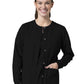 Women's Four-Pocket Warm-Up Jacket - 8706 - Black